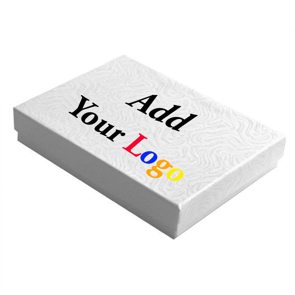 Personalized Swirl White Cotton Filled Gift Boxes Set of 10 - Elegant Wedding Favors, Birthday Party Decorations & Jewelry Packaging (Ideal for Bridal Showers, Baby Showers & Special Occasions)