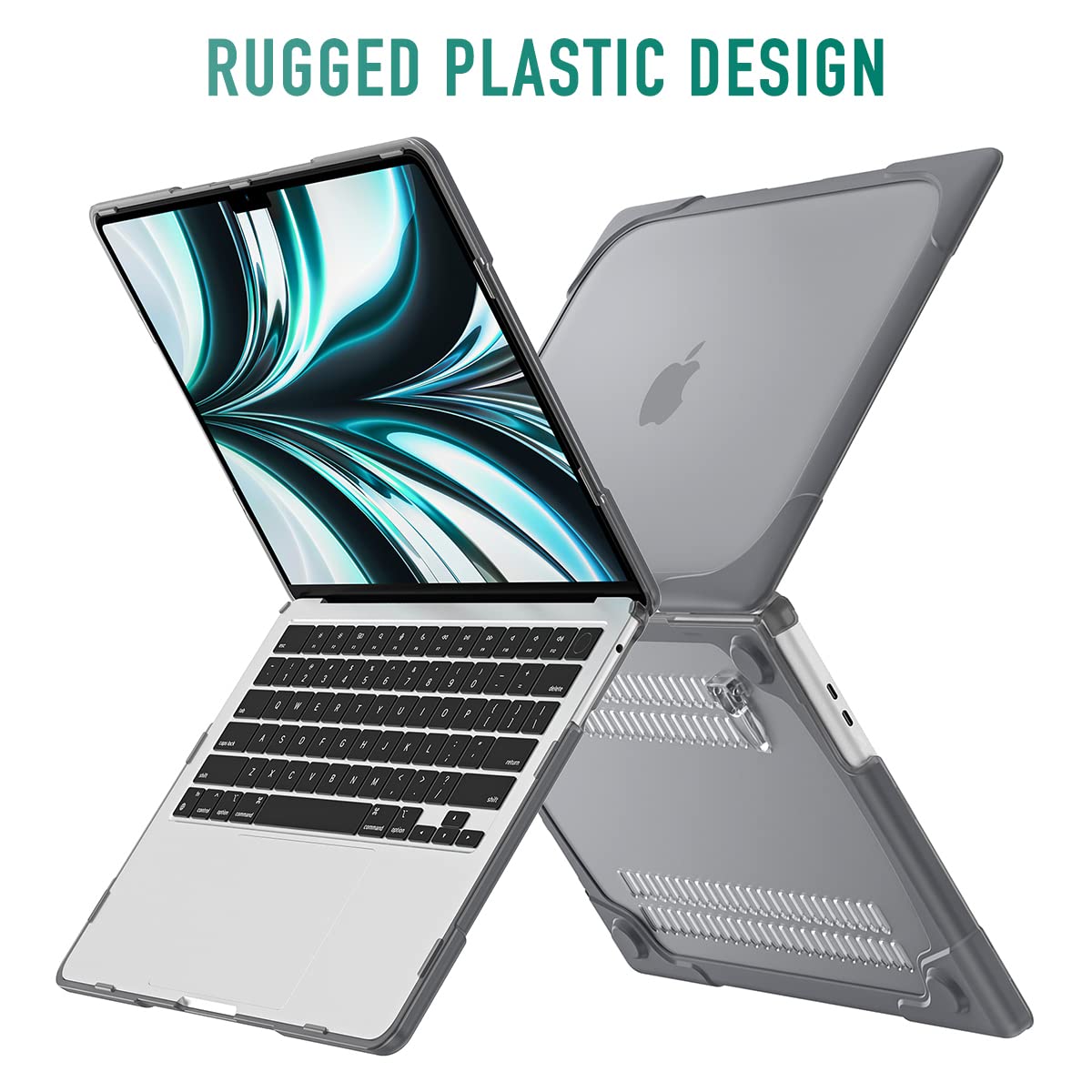 Durable Heavy Duty MacBook Pro 16 Inch Case (2019 Model A2141) - Dual Layer Hard Shell Cover with Shock-Absorbing TPU Bumper for MacBook Pro 16