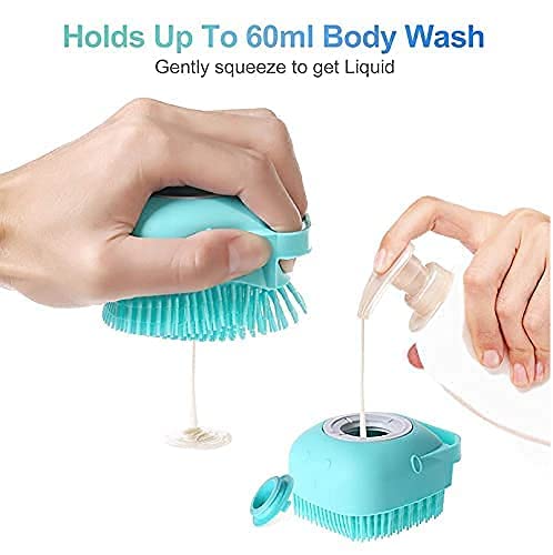WEHXZP Silicone Massage Bath Brush for Hair, Scalp & Body - Exfoliating & Cleansing Brush with Soft Bristles for Shower, Bath & Spa - Ideal for Men & Women - Pack of 1 | Perfect for Deep Cleaning, Relaxing Massage & Enhancing Shampoo Lather