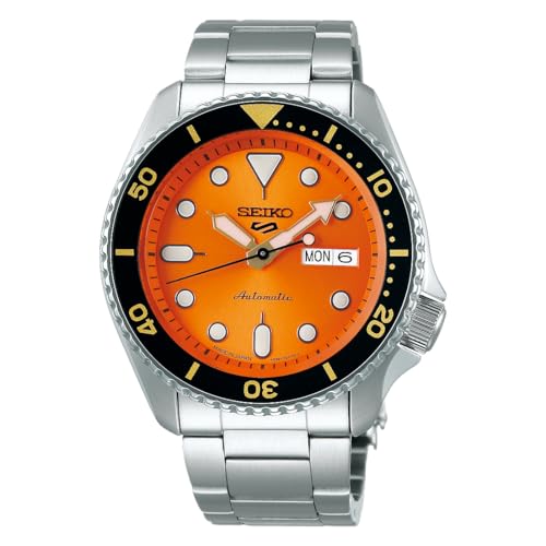 Dial: orange, bezel: black