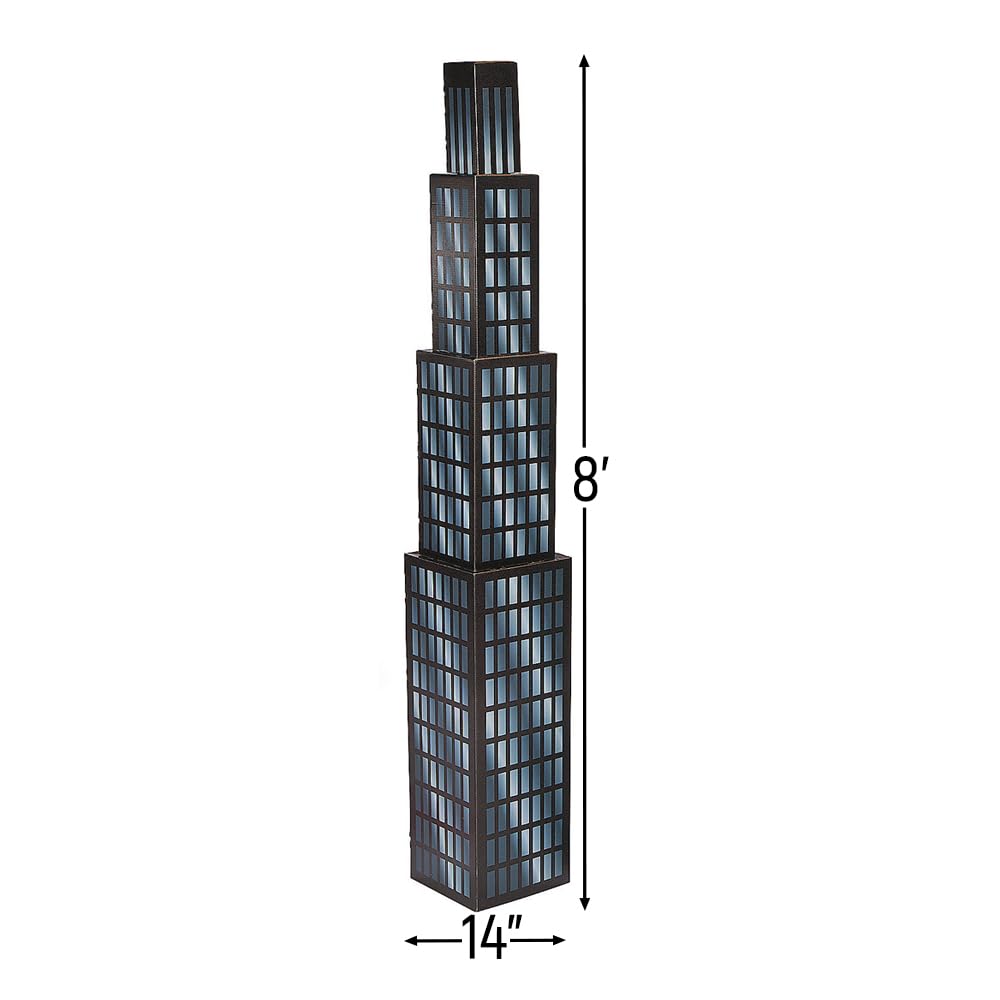 Fun Express Skyscraper Standup Party Decoration - Large Floor Stand Up Decor for Birthday Events & Office Celebrations - 1 Piece