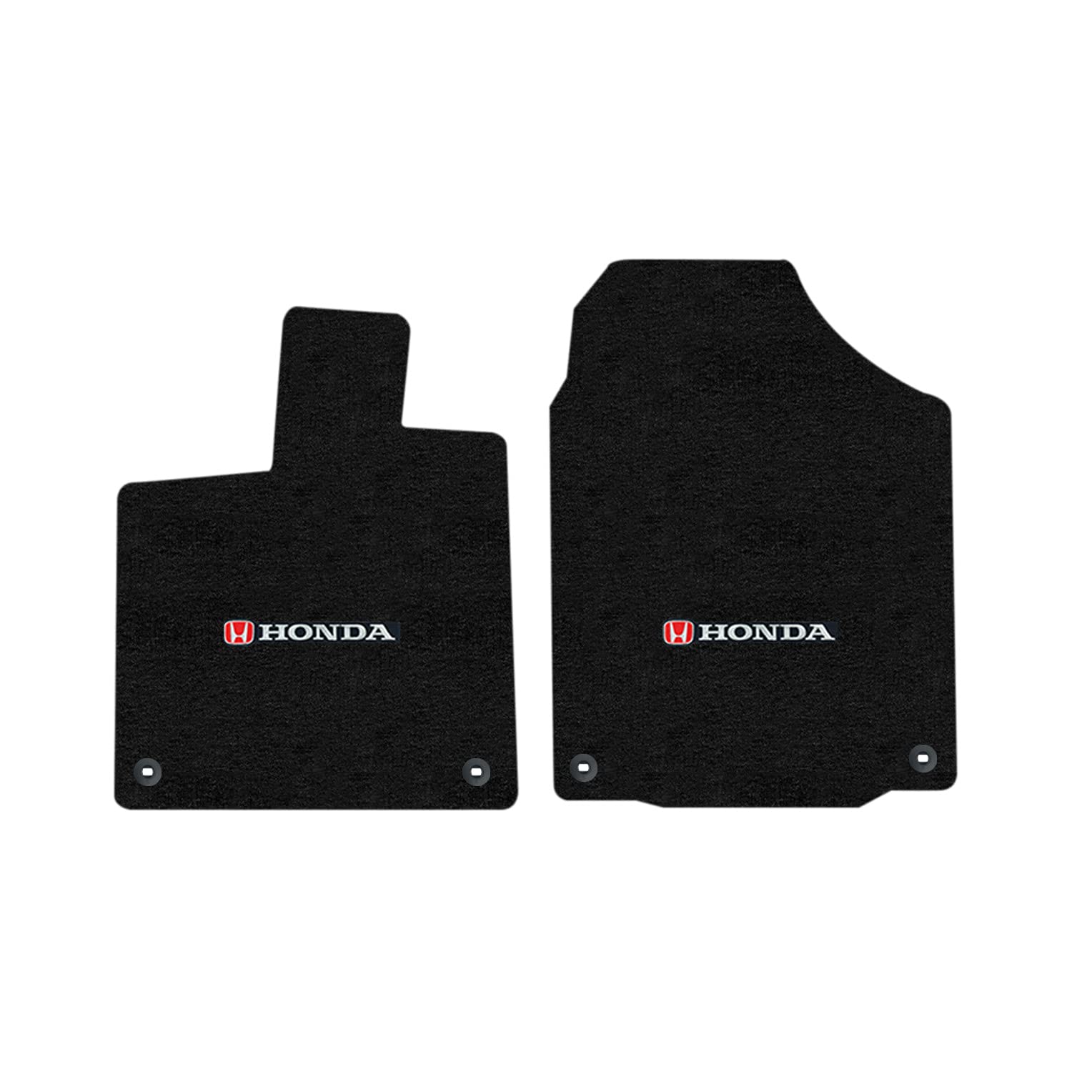 Premium Custom-Fit Carpet Floor Mats for Honda Pilot 2016-2022 - 2-Piece Set with Logo in Charcoal | All-Weather Protection & Luxury Interior Upgrade for Cars, SUVs, and Family Vehicles