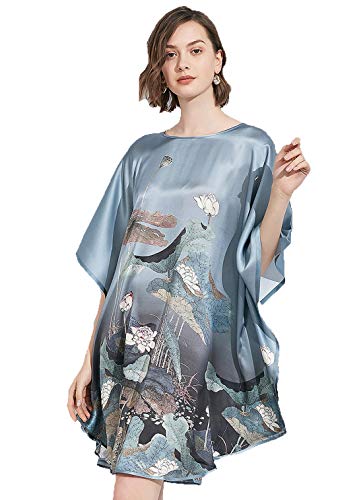 Lake With Lotus, Blue Silver