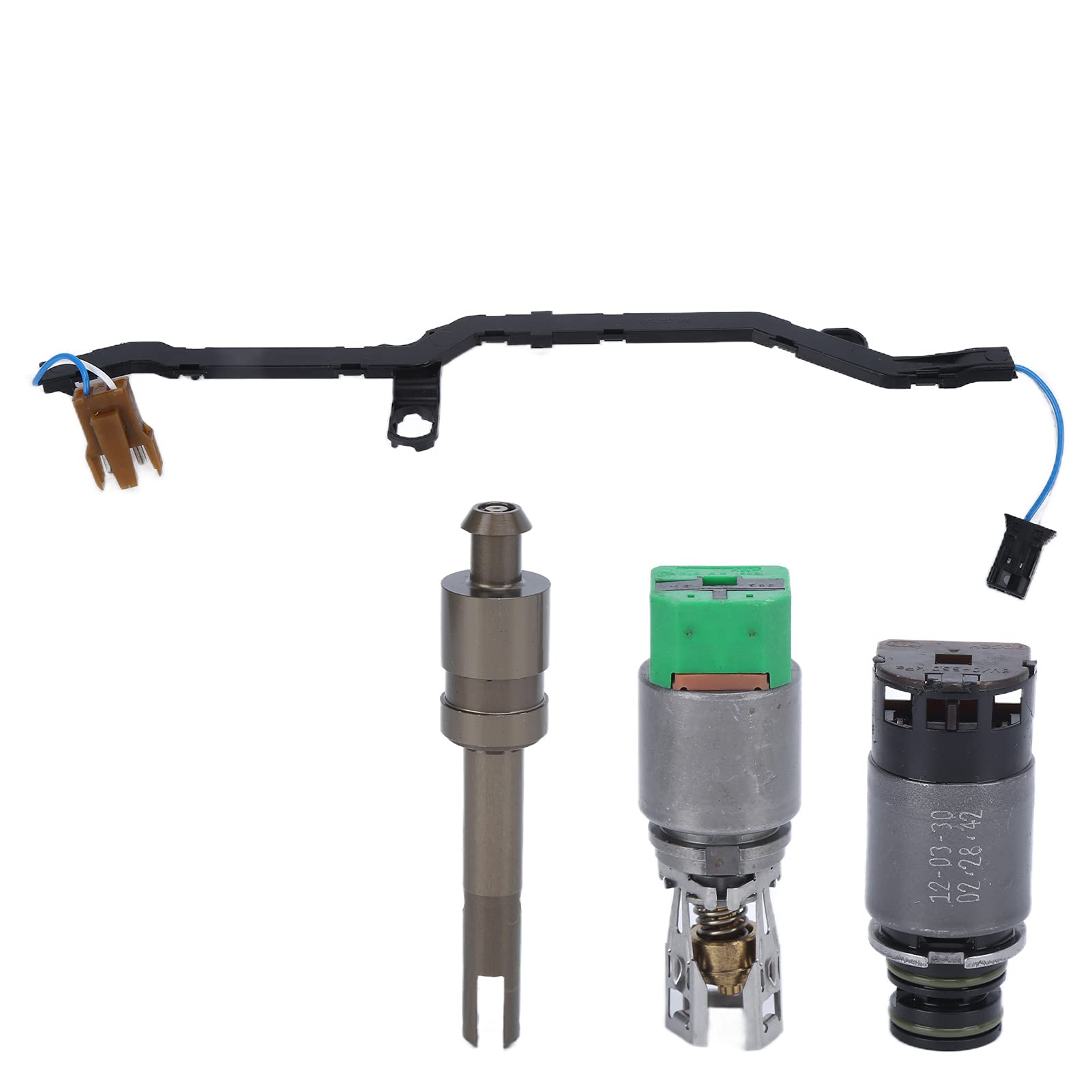 4pcs Transmission Solenoid Valve Kit - Remanufactured Metal Solenoid Valve 1068298043/1068298046 Replacement for BMW 3/5/7 Series ZF6HP26 Transmission - Perfect for DIY Car Repair & Transmission Maintenance