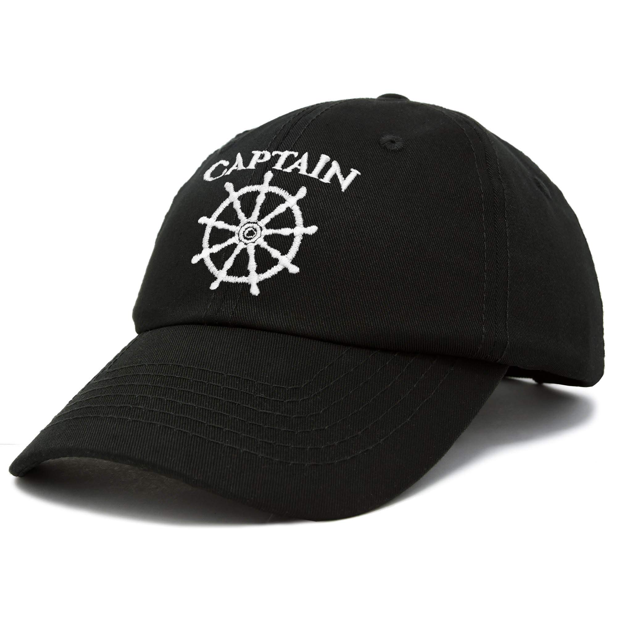 DALIX Navy Blue Captain Hat - Adjustable Sailor Baseball Cap for Men & Women - Perfect for Boating, Sailing, and Outdoor Adventures