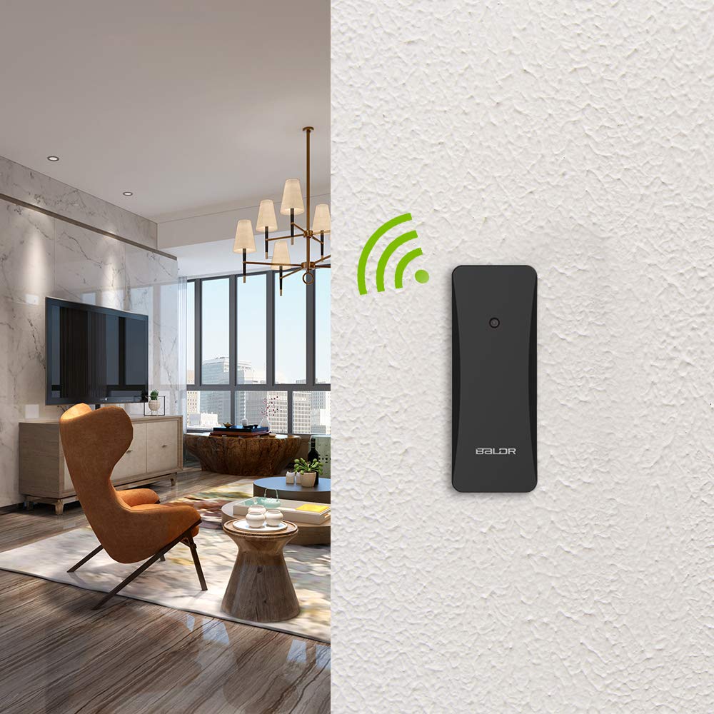 BALDR Wireless Weather Station Remote Sensor - Indoor/Outdoor Battery-Powered Weather Monitor for BALDR Smart Weather Station | Shelf Standing or Wall Mountable | Perfect for Home, Office, Garden & Greenhouse Temperature/Humidity Monitoring