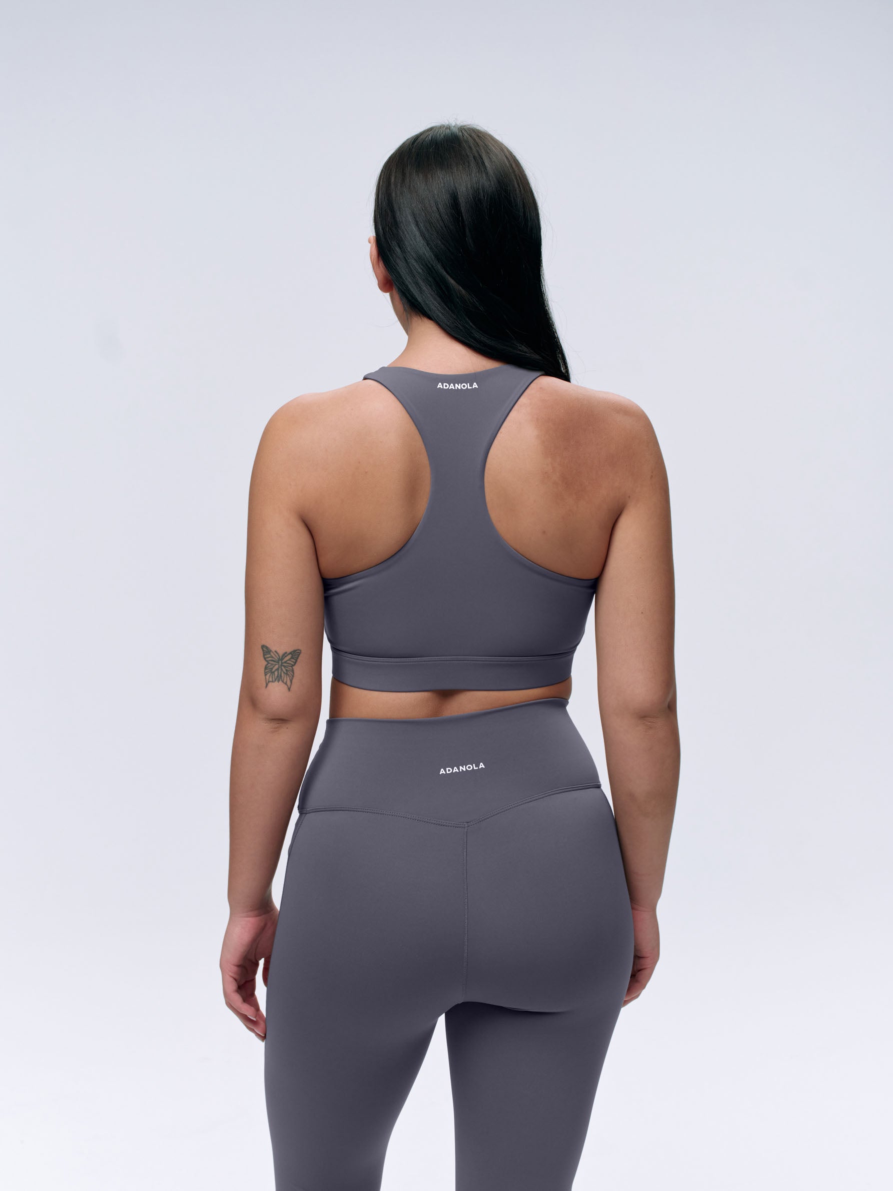 Ultimate Zip Front Sports Bra for Women - Dark Grey - High Support Workout, Running, Yoga & Gym Essentials