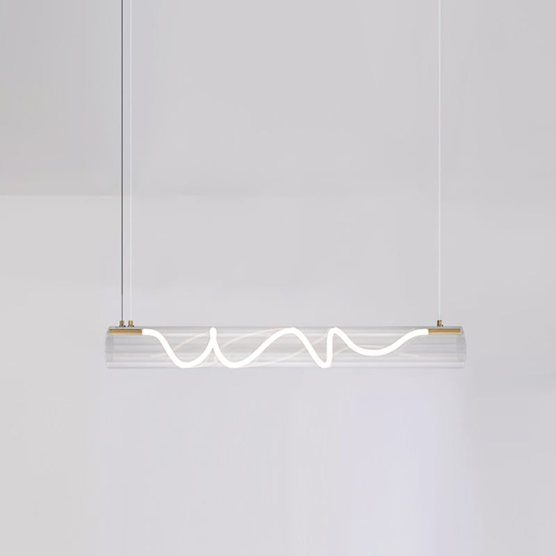 Alexandra Linear Pendant Light - Modern Minimalist Hanging Fixture for Kitchen Island, Dining Room & Bedroom Lighting | Dimmable LED Chandelier for Home Decor