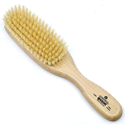 Kent LS9D Premium Boar Bristle Hair Brush for Women - Satinwood Handle & Soft Bristles for Thin Hair - Styling, Straightening & Smoothing Brush - Perfect for Daily Hair Care & Salon Styling