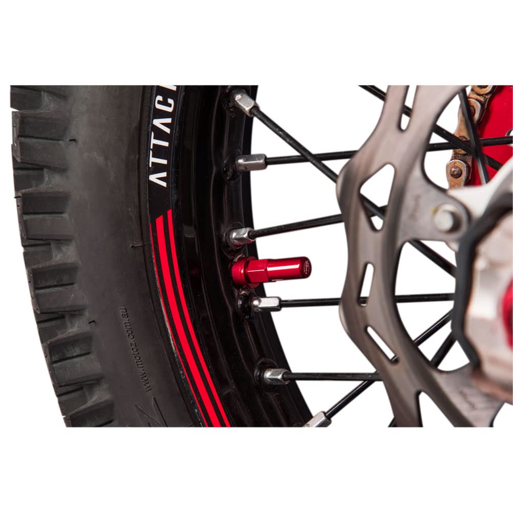 Tusk Rim Lock Nut and Spacer Kit - Red | Heavy-Duty Motorcycle Wheel Accessories for Off-Road & MX Racing | Perfect for Dirt Bikes, ATVs, and UTVs