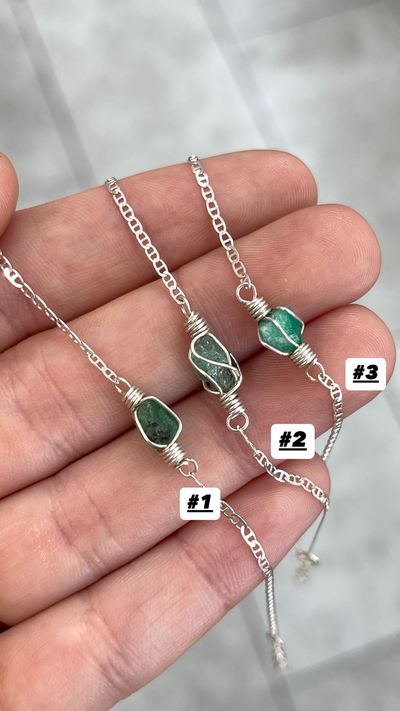 Handmade Colombian Emerald Wire Wrapped Silver Bracelet - Natural Green Gemstone Jewelry for Women - Perfect for Weddings, Parties & Everyday Wear