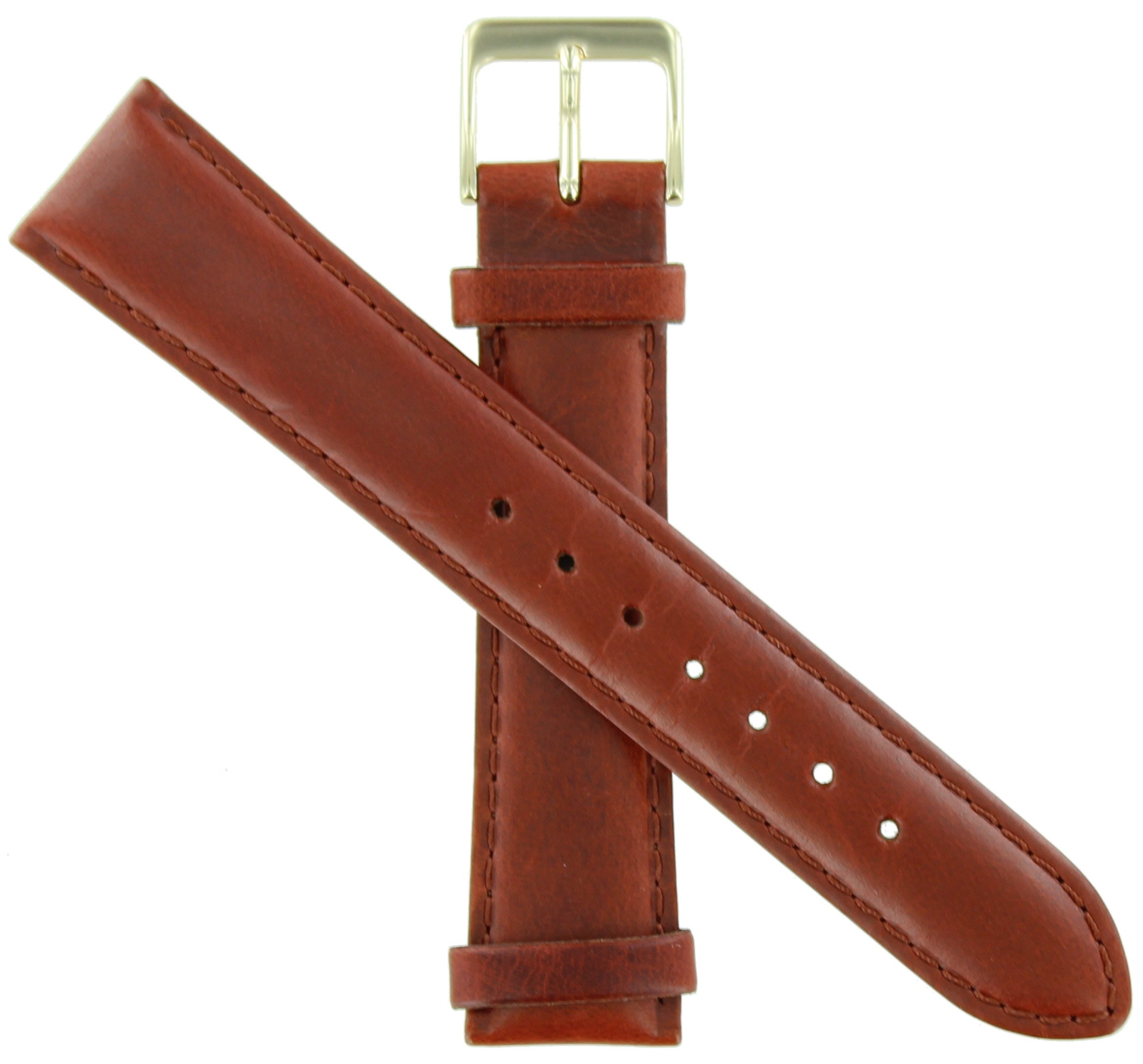 20mm Red Brown 534 Classic Oilskin Watch Band - Durable Leather Replacement Strap for Men's & Women's Watches - Perfect for Casual, Business & Outdoor Activities