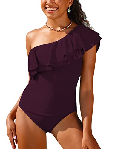 Double Big Ruffles&deep Merlot