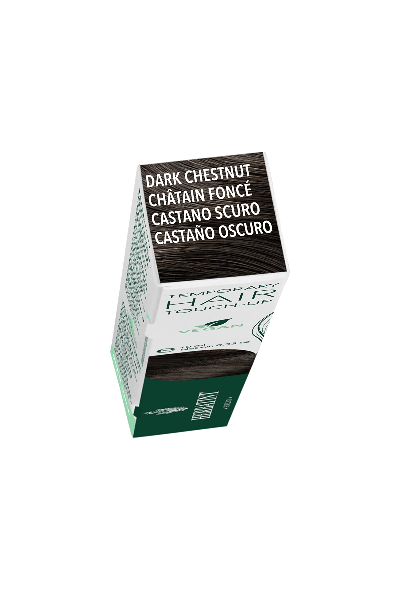 Herbatint Temporary Hair Touch-Up Color - Medium Chestnut 10ml | Quick & Easy Root Cover for Gray Hair | Perfect for Travel, Events & Everyday Use