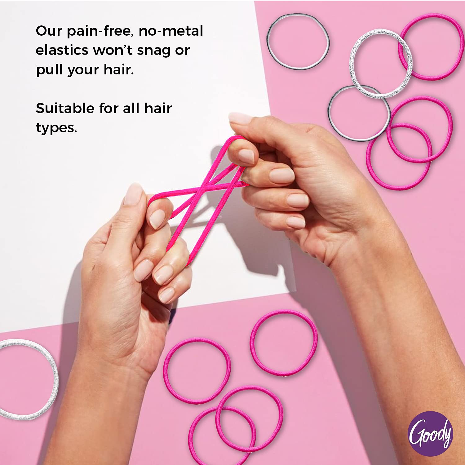 Barbie Hair Ties 30-Pack - Ouchless Elastics for All Hair Types - Perfect for Girls & School