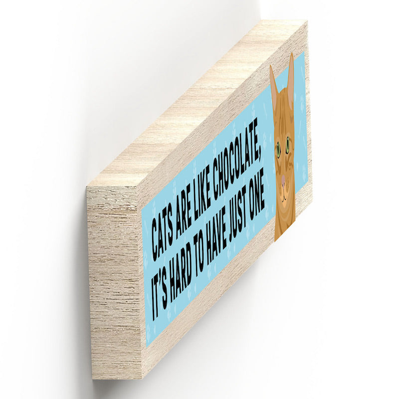 Personalized Wooden Cat Momento Block - Custom Pet Keepsake Gift for Cat Lovers | Perfect for Home Decor, Pet Memorial, or Birthday Present