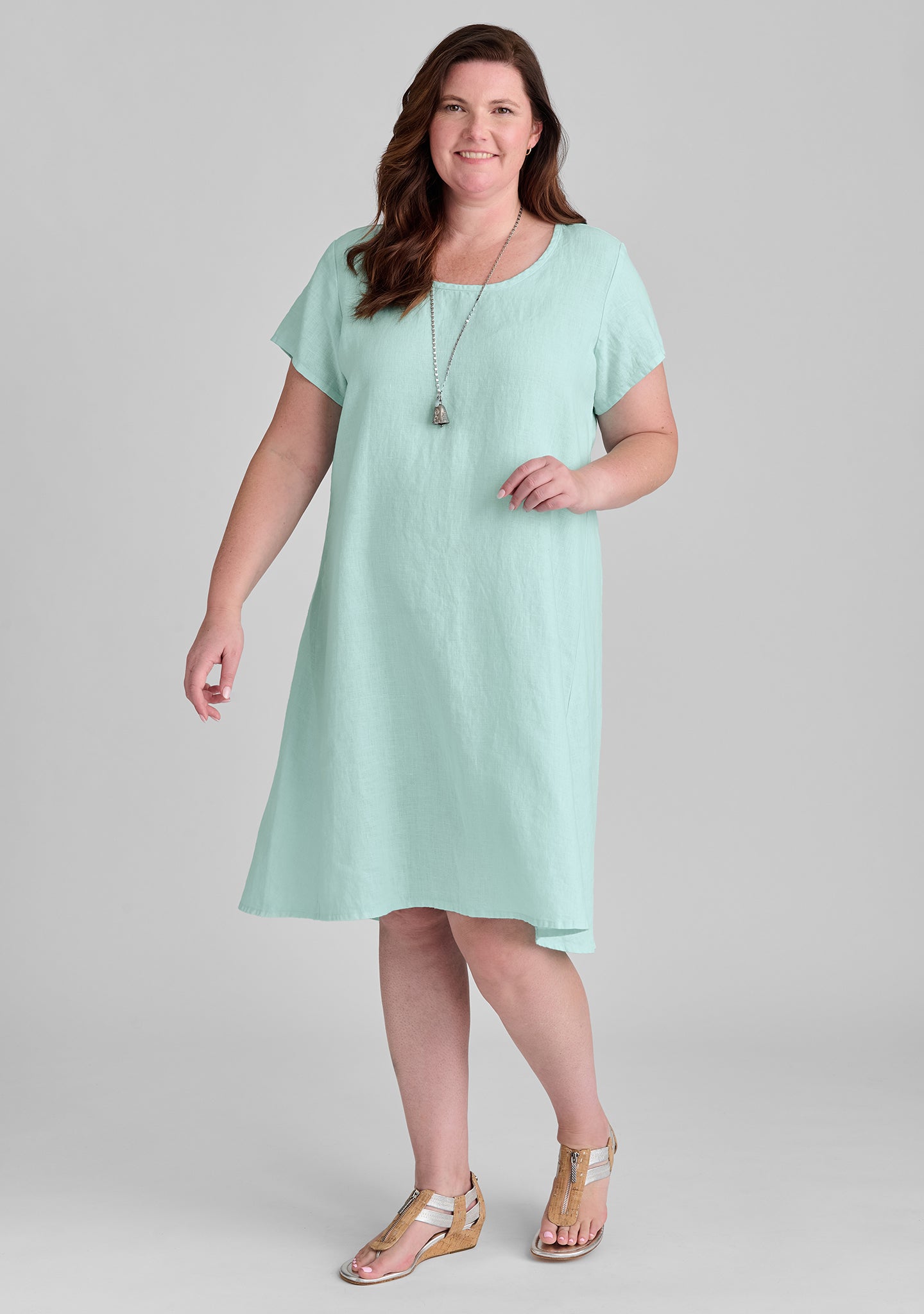 Stylish Women's Linen Park Dress - Breathable Summer Sundress for Outdoor Picnics, Beach Vacations & Casual Wear