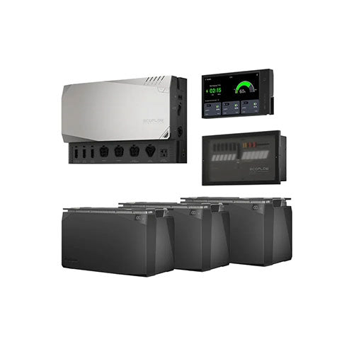 EcoFlow 15kWh Solar Power Kit - Home Battery Backup System for Off-Grid Living & Emergency Power Outages - Perfect for RV, Camping, and Emergency Preparedness