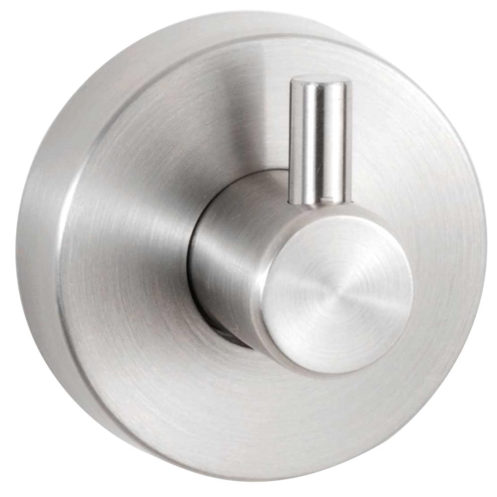 Bobrick B542 Single Surface Mounted Coat Hook - Heavy Duty Stainless Steel Wall Hook for Jackets, Hats & Bags - Ideal for Home, Office, School & Locker Room Organization