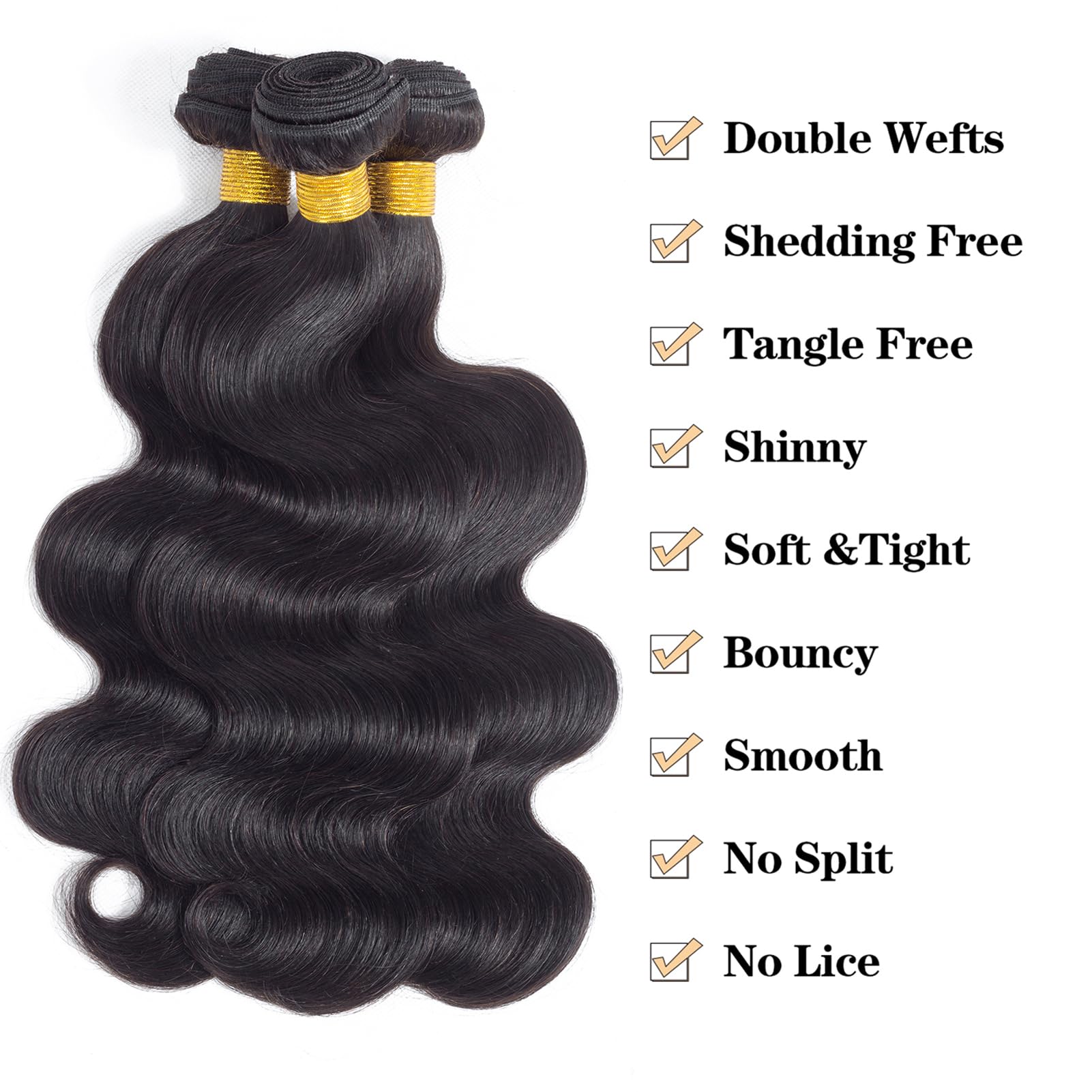 12A Brazilian Virgin Human Hair Bundles 20