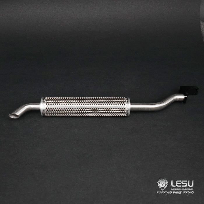 LESU Metal Smoke Exhaust Pipe Chimney 181mm/191mm/193mm for 1/14 Scale RC Tractor Truck, Remote Control Car Model Dumper - DIY Upgrade Parts for Realistic Construction Vehicle Simulation