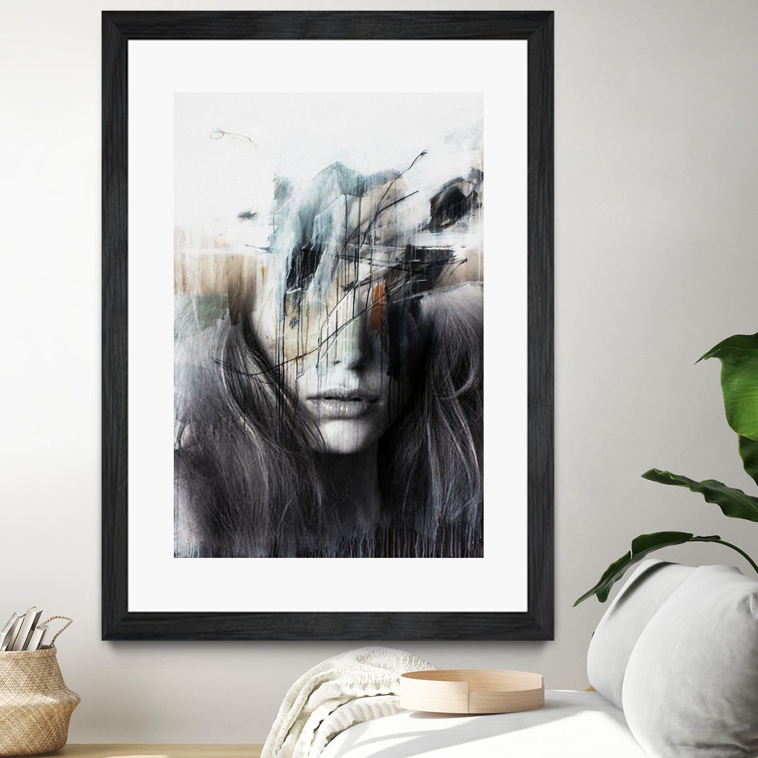 Abstract Elegance Wall Art - Modern Canvas Painting for Home & Office Decor - Perfect for Living Room, Bedroom, and Workspace