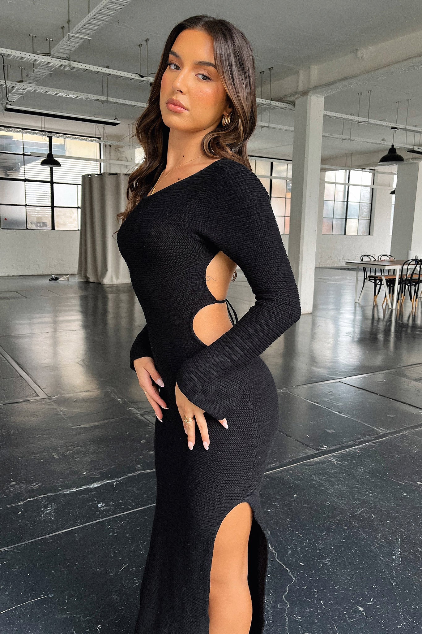 Milos Maxi Dress for Women - Elegant Black Long Flowy Dress for Summer, Beach, Parties & Casual Wear