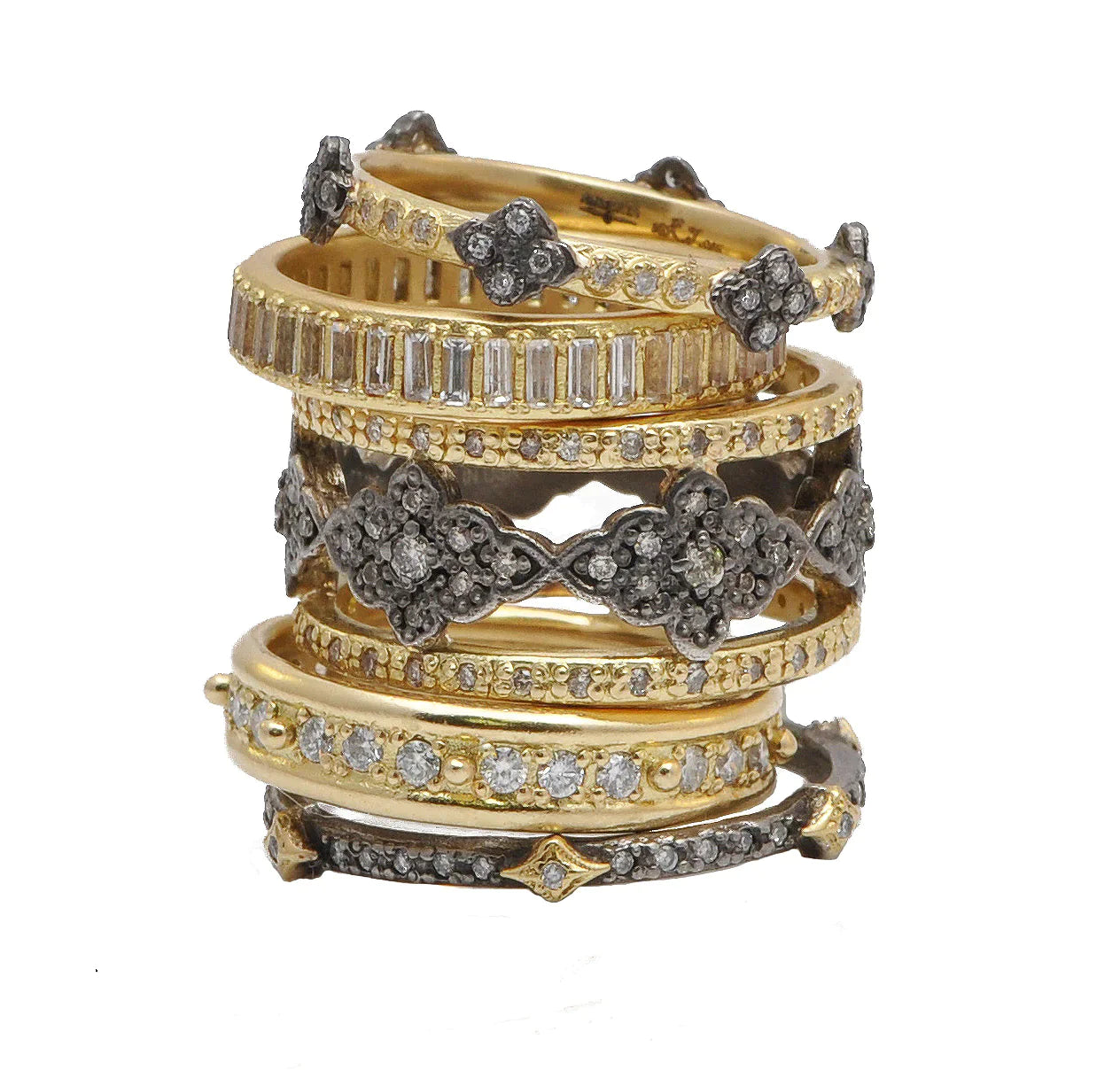 Crivelli Stack Band Ring - Dainty Gold & Silver Stackable Rings for Women - Perfect for Layering, Everyday Wear & Special Occasions