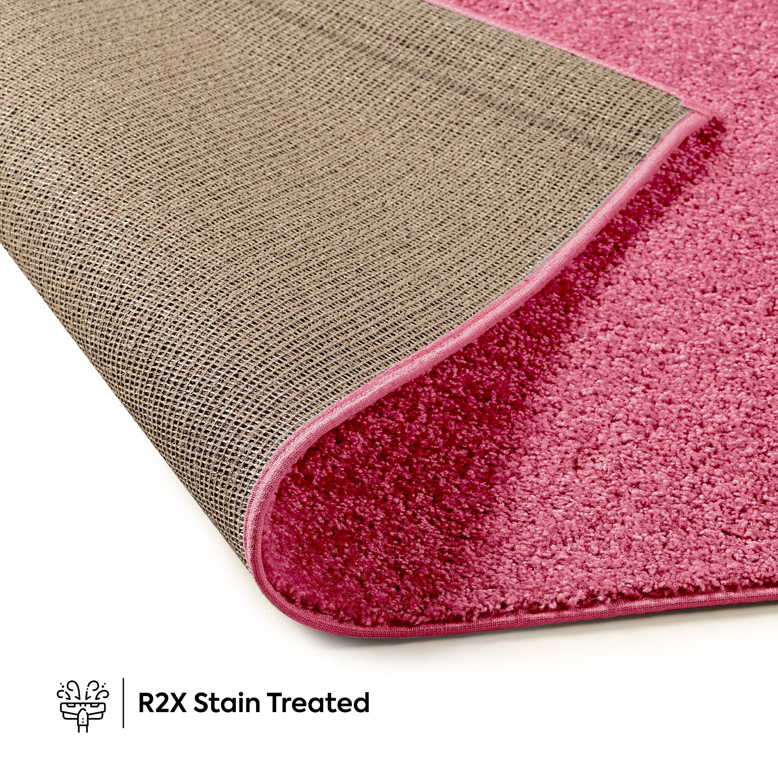 Galaxy Way Pet Friendly Area Rugs Pink - 6' Round Indoor Rug, Stain & Fade Resistant, Non-Slip Backing, Soft & Durable - Perfect for Living Room, Bedroom, Dining Room, Entryway, Nursery, Wedding Decor - Made in USA | Great for Homes with Pets & Kids