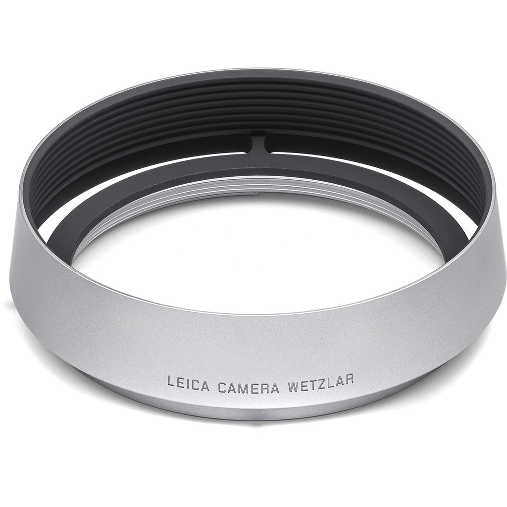 Leica Round Lens Hood Q - Aluminum Silver Lens Shade for Leica Cameras - Perfect for Outdoor Photography & Travel