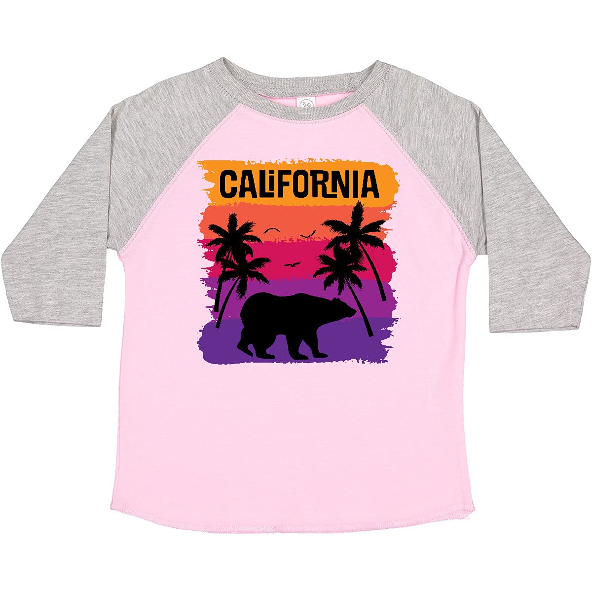 Inktastic California Sunset Vacation Beach Toddler T-Shirt - Cute Graphic Tee for Boys & Girls - Soft Cotton Kids Shirt for Beach Trips & Summer Outfits