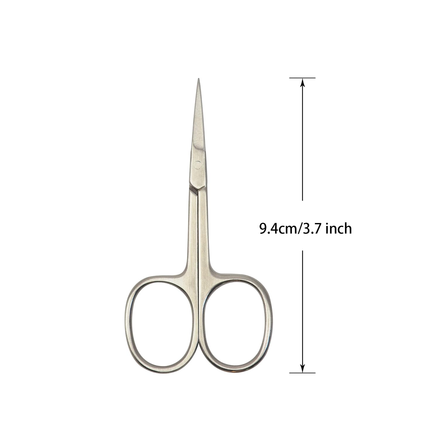 Premium Stainless Steel Nail & Cuticle Scissors - Straight Tip Professional Grooming Tool for Facial Hair, Manicures & Pedicures | Perfect for Home Salon, Travel & Beauty Kits