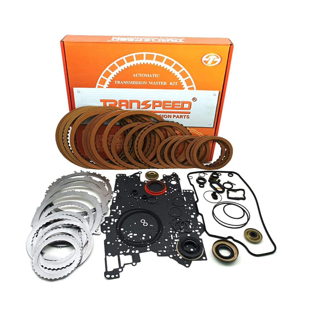 TRANSPEED 6T70E 6T75E Automatic Transmission Master Rebuild Kit - Overhaul Kit with Friction Plates & Steel Plates - Compatible with Buick, Cadillac, Chevrolet - Perfect for Transmission Repair & Maintenance