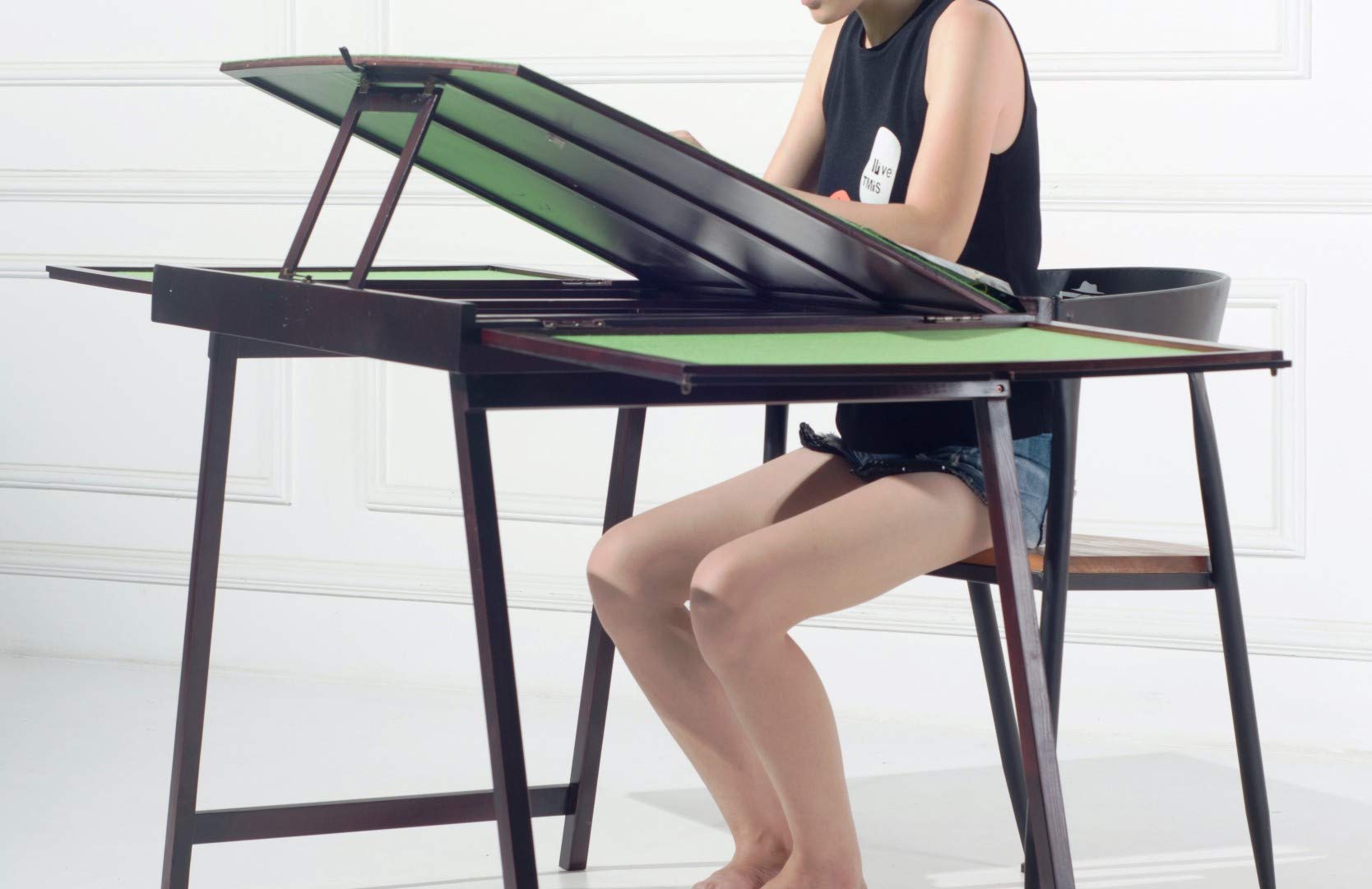 Premium Wooden Puzzle Table for Adults - Large Portable Folding Table with Storage & Cover - Multi-Functional Home Furniture - Perfect for 1500 Piece Puzzles - Ideal for Playrooms, Living Rooms & Game Nights