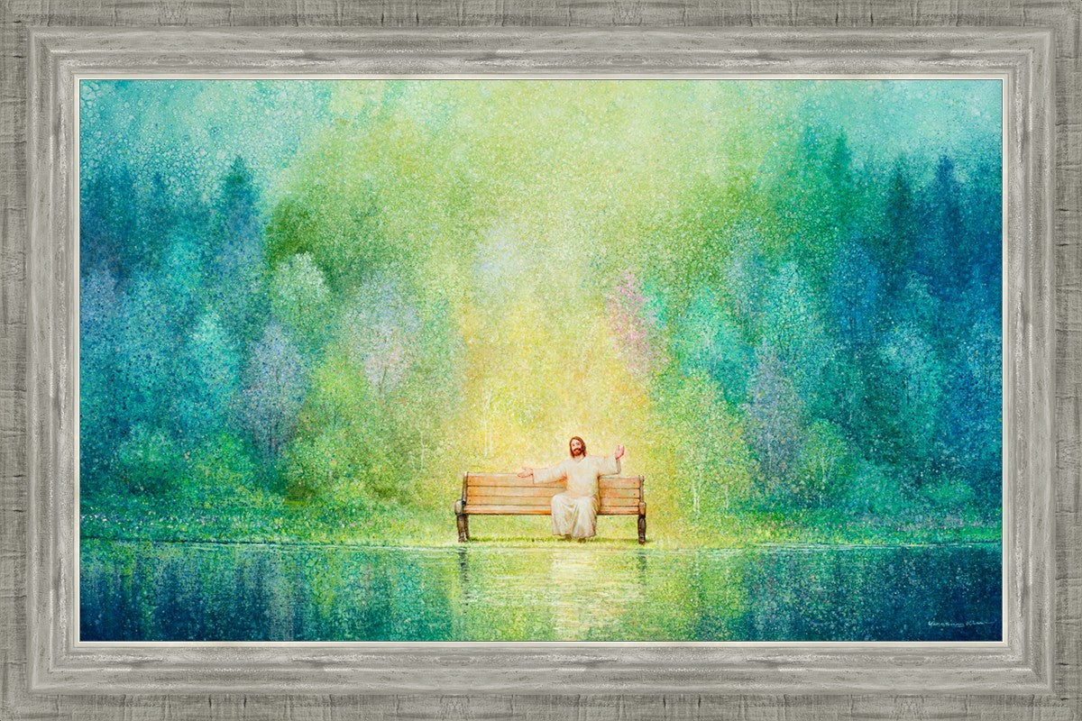 Come Unto Me and I Will Give You Rest - Inspirational Christian Wall Art for Home Decor & Church - Perfect for Bedroom, Living Room & Office