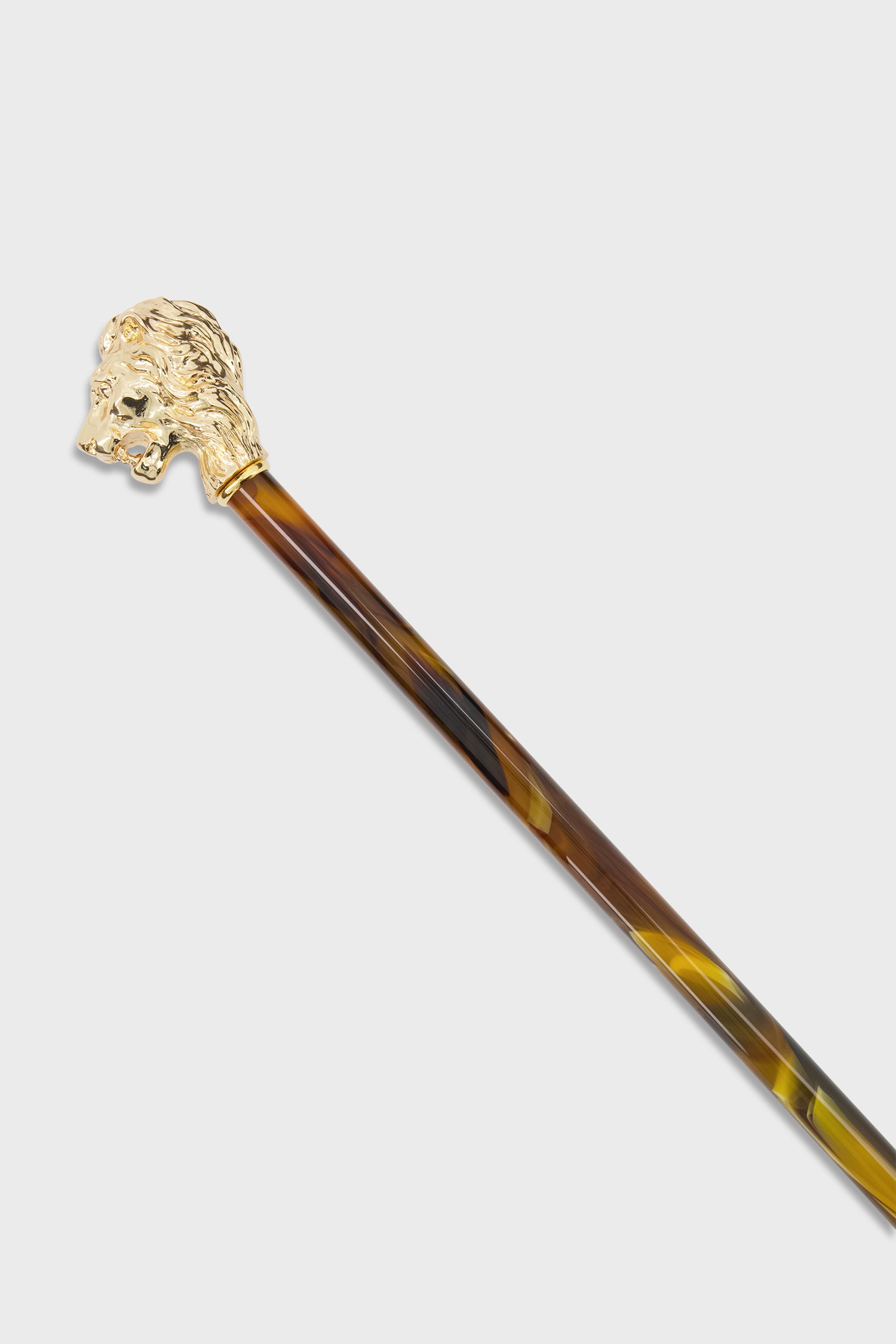 Pasotti Luxury Brown & Gold Lion Shoe Horn - Elegant Shoe Accessory for Men & Women - Perfect for Dress Shoes, Boots, and Formal Occasions