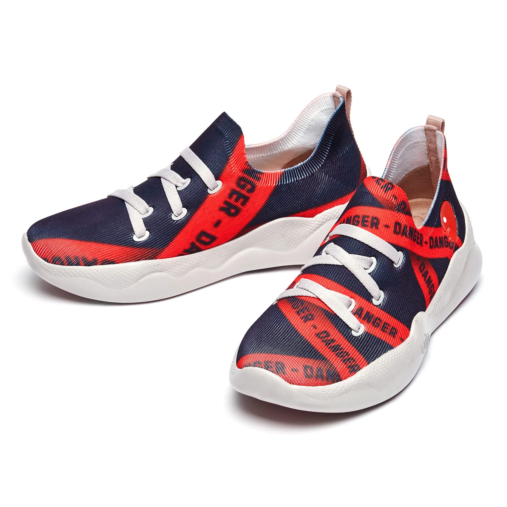 UIN Women's Fashion Sneakers - Lightweight Slip On Walking Shoes with Artistic Painting | Comfortable Casual Athletic Shoes for Travel, Work & Daily Wear