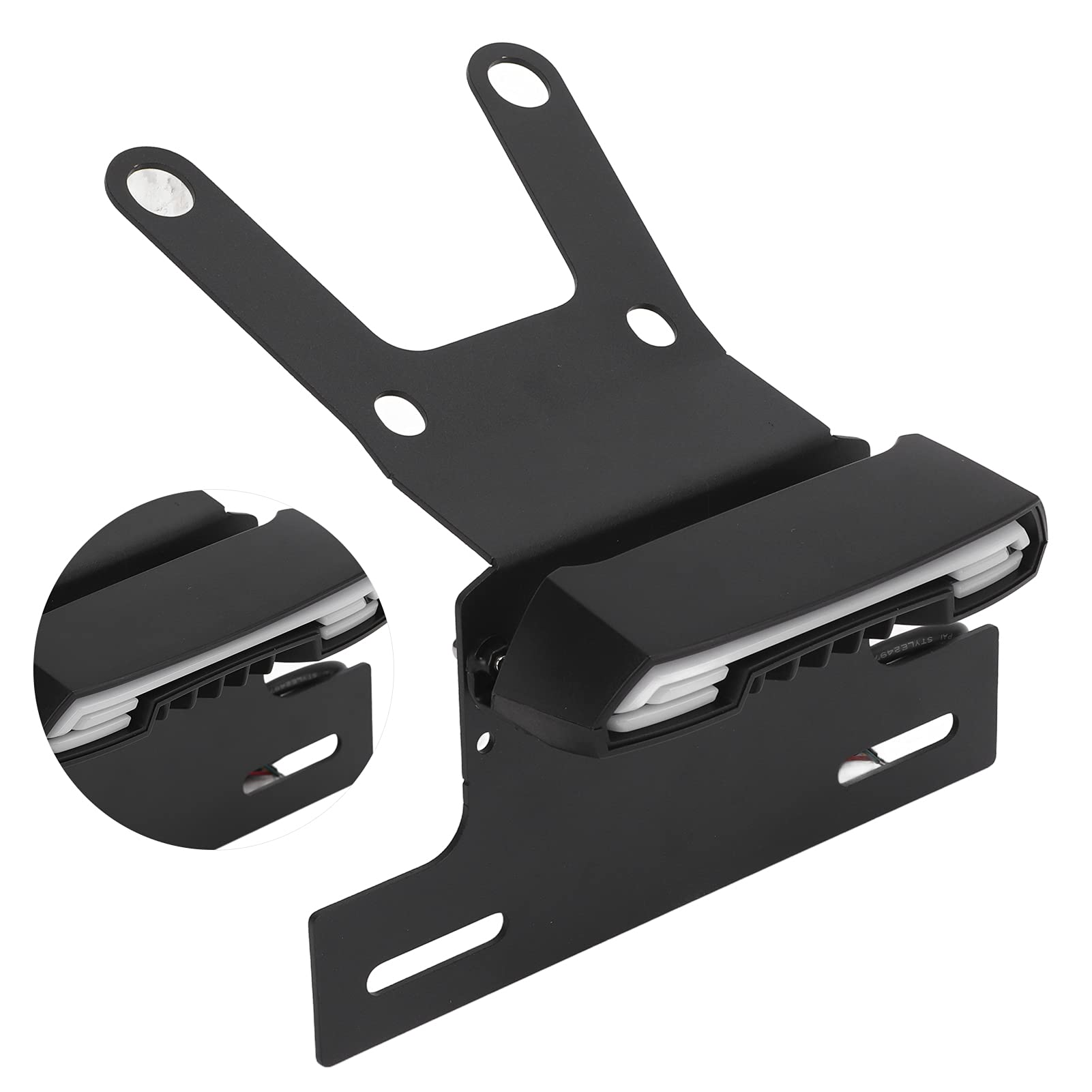 Honda CRF250L Motorcycle License Plate Holder Bracket with LED Tail Light - Replacement for CRF250L/250M - Durable Number Plate Mount for Off-Road & Street Riding - Perfect for Trail Adventures & Daily Commuting