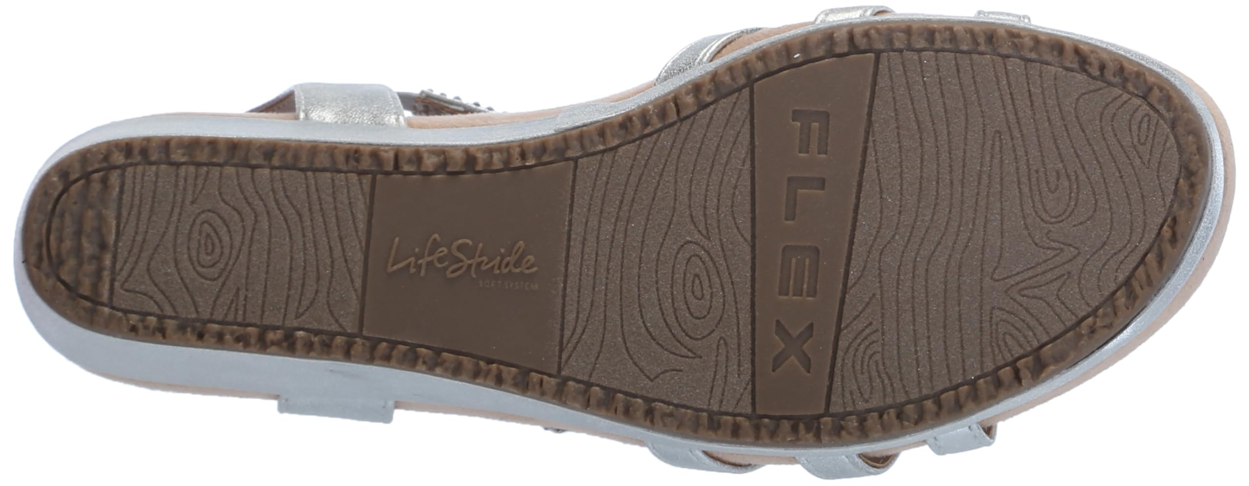 LifeStride Women's Monaco Strappy Wedge Sandals - Comfortable Summer Casual Shoes with Ankle Strap for Walking, Beach, Vacation & Outdoor Activities