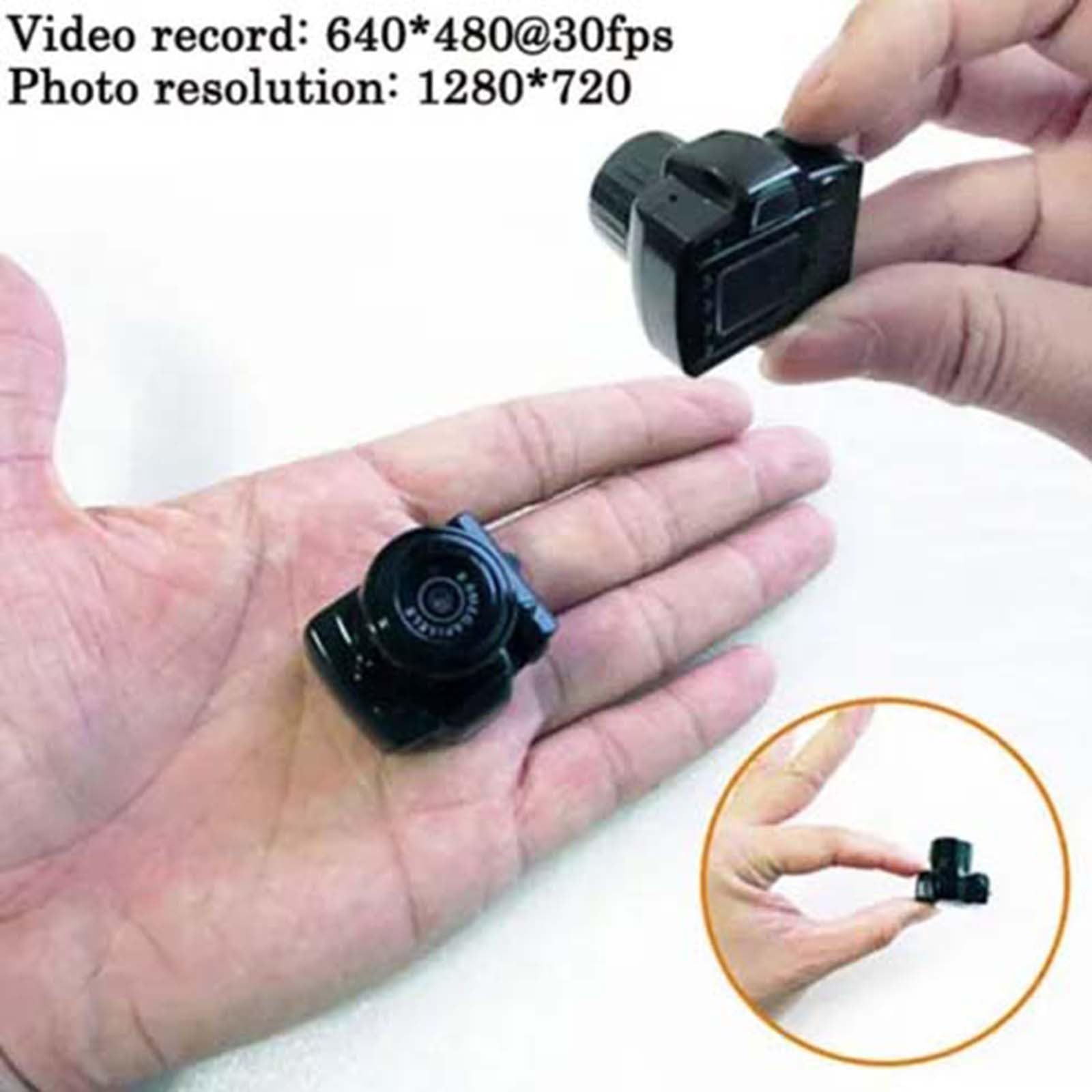 EJIMUQO 1080P HD Mini Keychain Camera - Portable Sports Camera with 100 Mins Battery Life, No Memory Card Needed (Black) - Perfect for Travel, Outdoor Adventures & Secret Recording