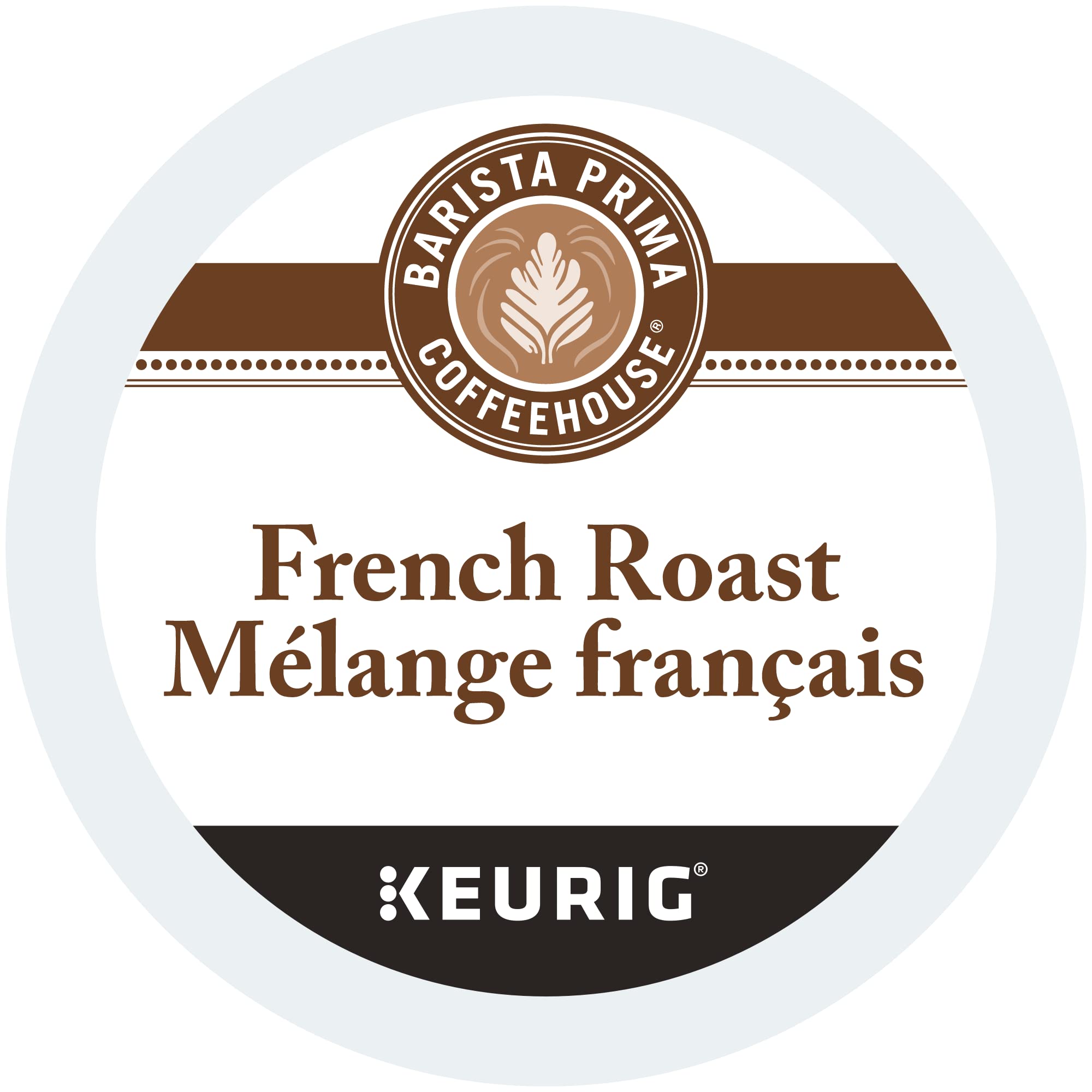 Barista Prima Coffee House French Roast Darkest Roast Coffee K-Cups Pods - 24 Count - Bold & Rich Flavor for Keurig Brewers - Perfect for Morning Energy & Office Coffee Breaks