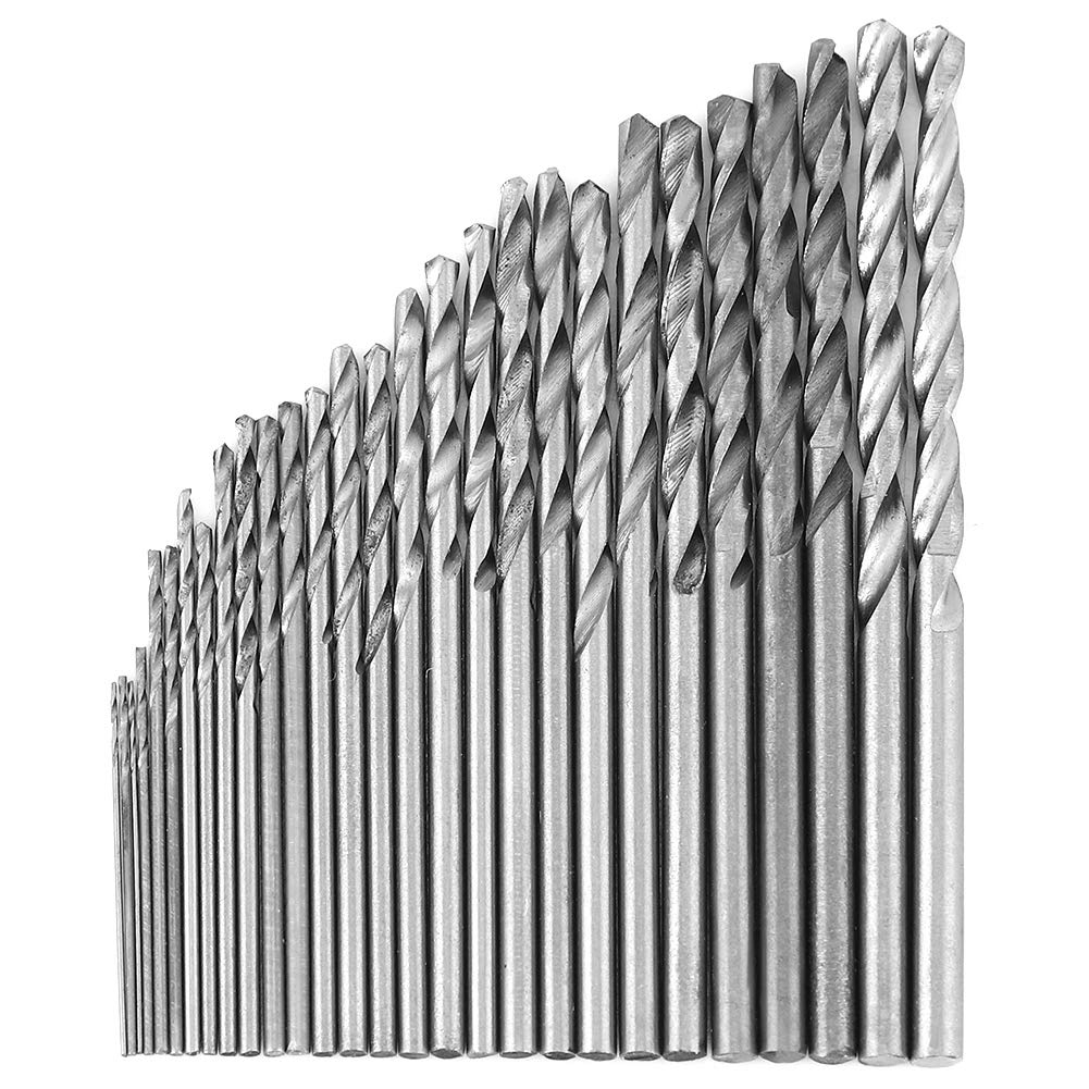 16-Piece HSS High-Speed Steel Drill Bit Set - Straight Shank Spiral Drill Bits for Metal, Wood & Plastic - Perfect for DIY, Electrical Work & Home Improvement Projects