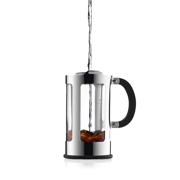 Bodum Chambord 34 Oz French Press Coffee Maker - 8 Cup Stainless Steel Plunger Pot for Home, Office & Camping - Perfect for Brewing Rich, Bold Coffee & Tea