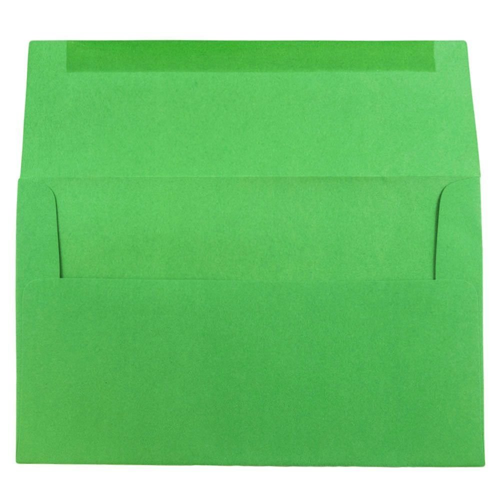 JAM PAPER A10 Colored Invitation Envelopes 6x9.5 Inches - 500 Pack Green Recycled Envelopes for Wedding, Business, Party Invitations & Greeting Cards - Bulk Eco-Friendly Stationery Supplies