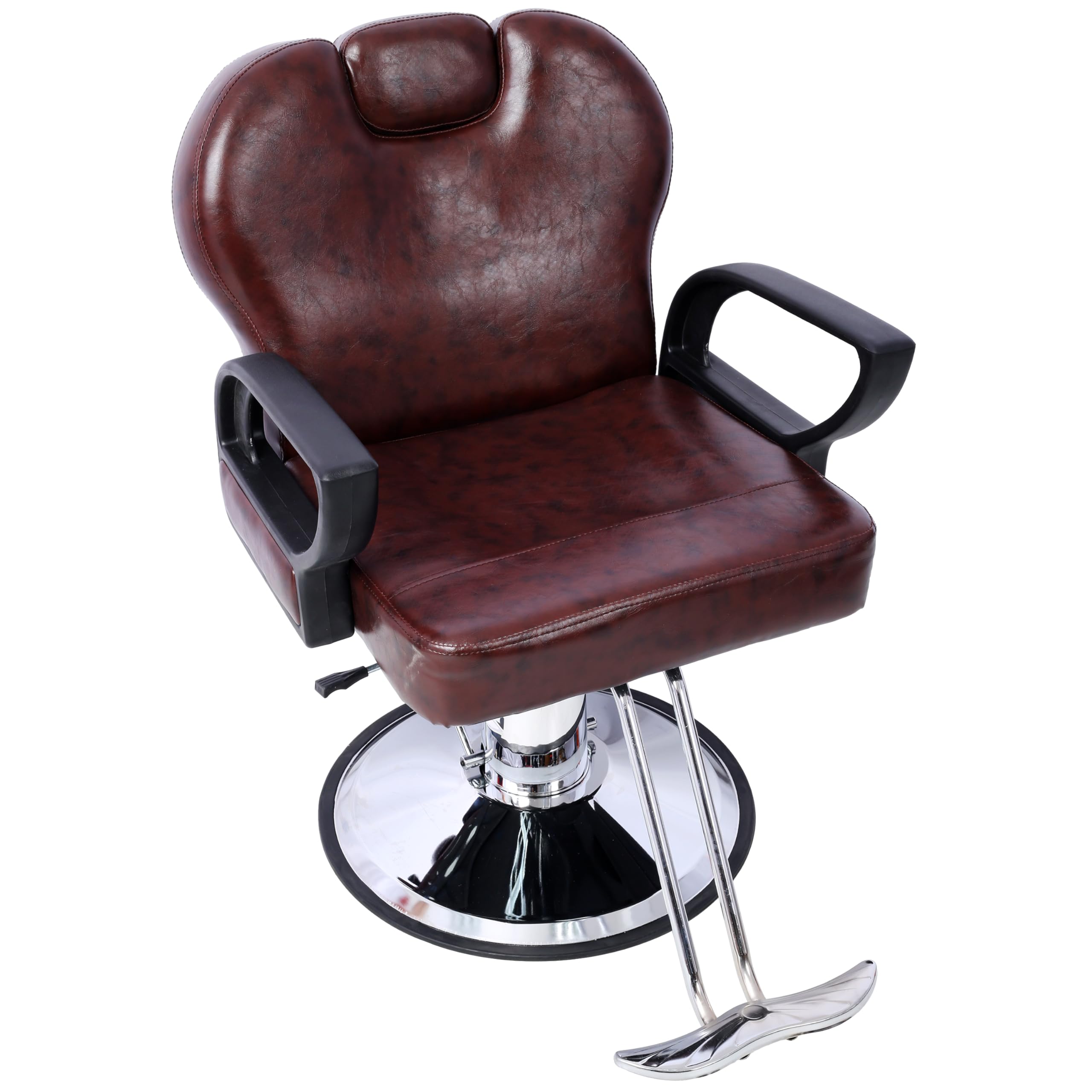Professional Heavy Duty Hydraulic Barber Chair - All Purpose Salon Styling Chair with Reclining Shampoo Function & Extra Wide Seat | Perfect for Barbershops, Hair Salons & Spa Styling Stations | Durable Beauty Salon Equipment for Hairdressers & Stylists