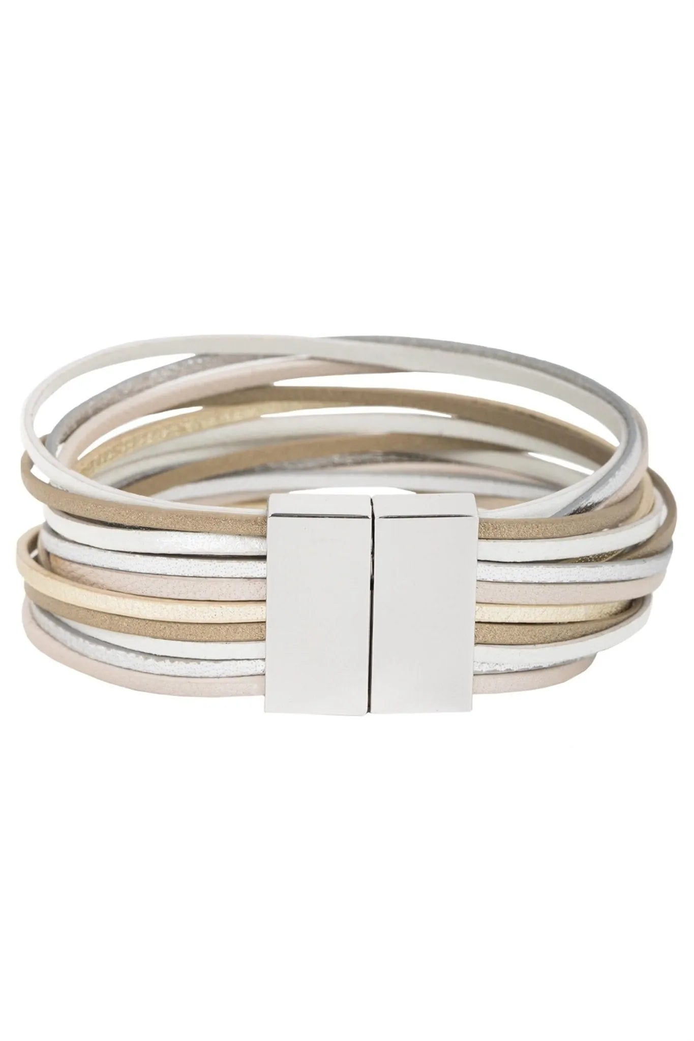Jolie Metallic Leather Bracelet for Women - Stylish Fashion Accessory for Everyday Wear, Parties & Gifts