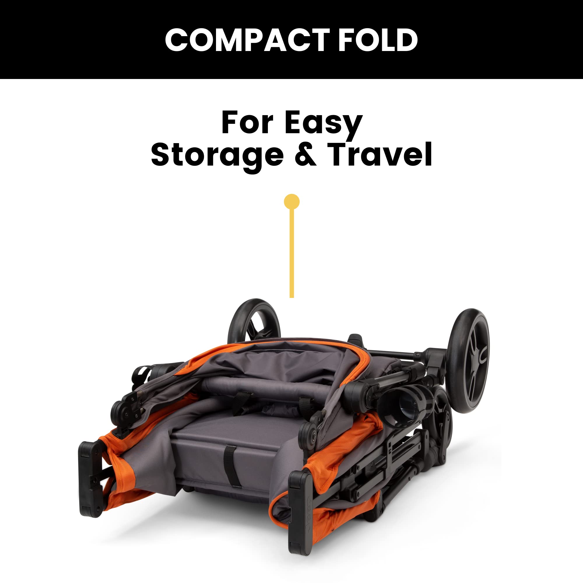 Delta Children Jeep Sport All-Terrain Stroller Wagon with Canopy, Parent Organizer & Snack Tray - Adjustable Handlebar, Cup Holders - Grey/Bonfire - Perfect for Outdoor Adventures, Beach Trips & Family Outings