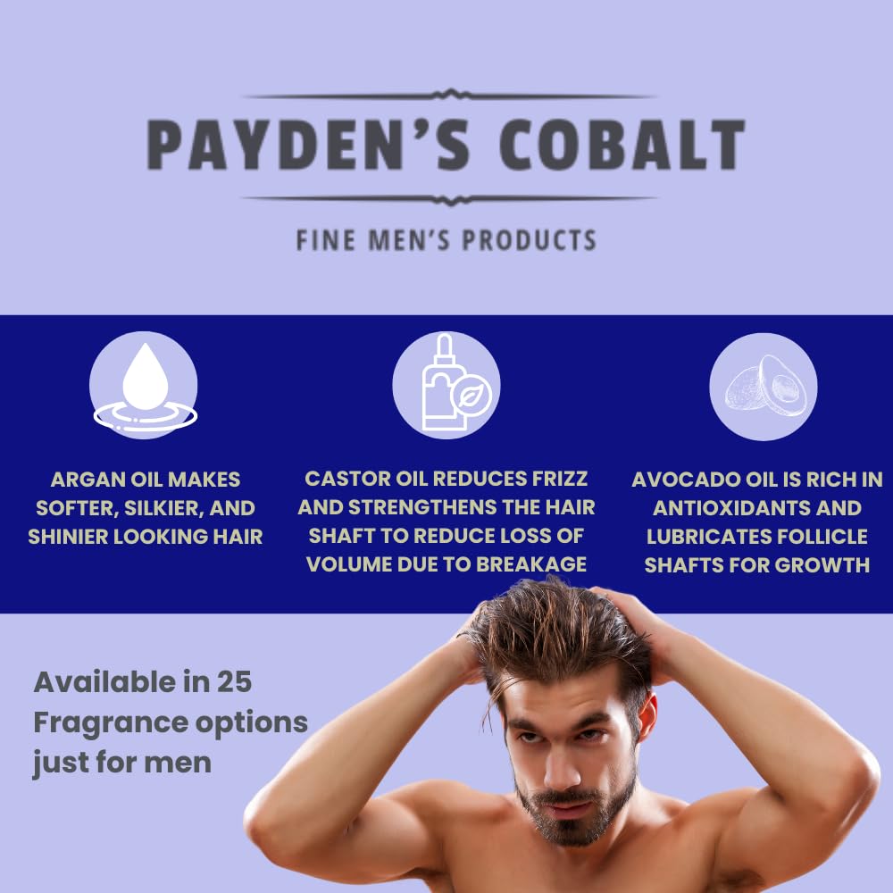 Premium Cobalt Banana Leaf & Pimento Scented Argan Oil Hair Conditioner for Men - 16 Oz | Hydrating & Nourishing Formula for Dry, Damaged Hair | Perfect for Daily Use & Salon-Quality Results at Home