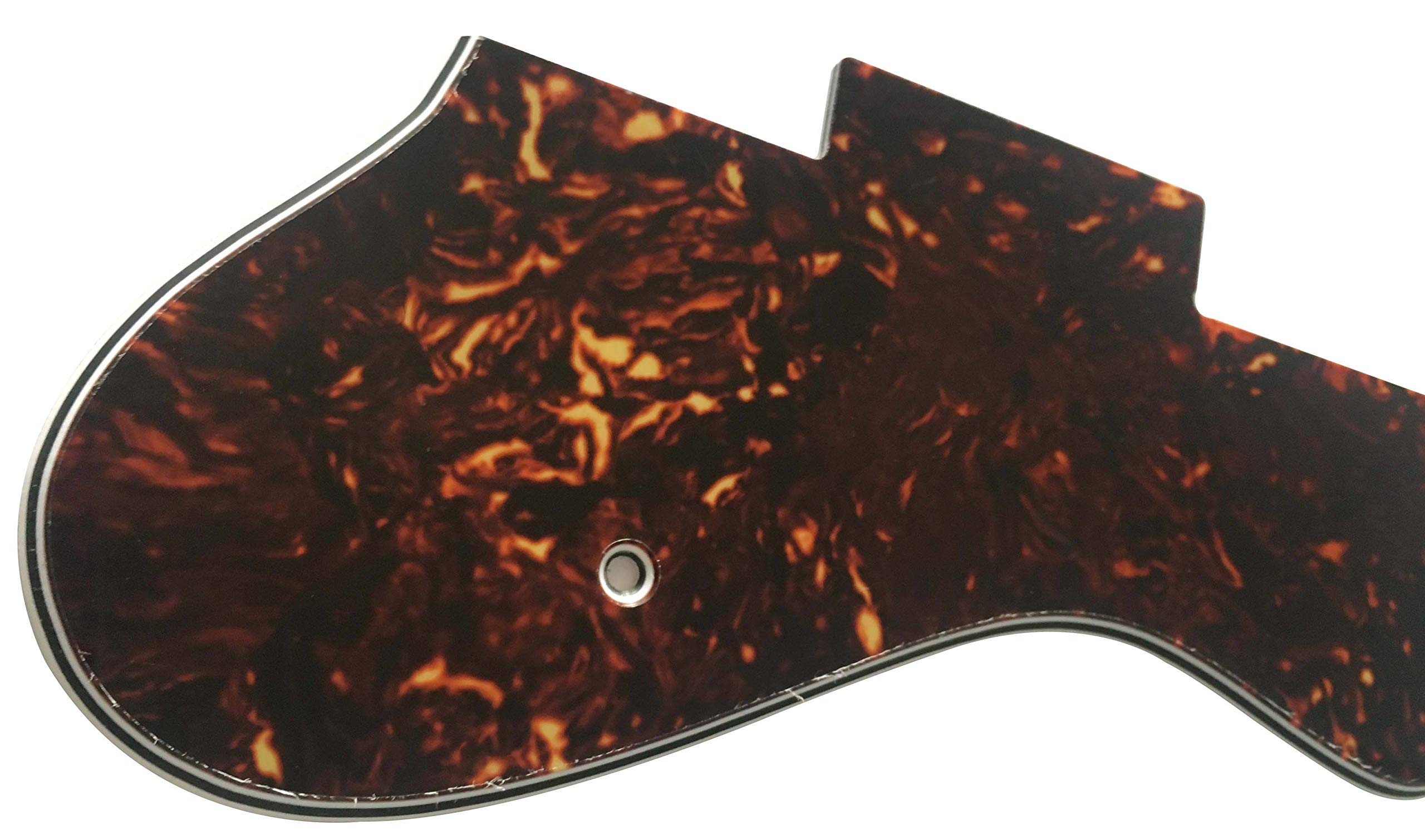 Epiphone Dot Style Electric Guitar Pickguard - 4 Ply Brown Tortoise Shell for Enhanced Tone & Protection | Perfect for Jazz, Blues & Rock Performances