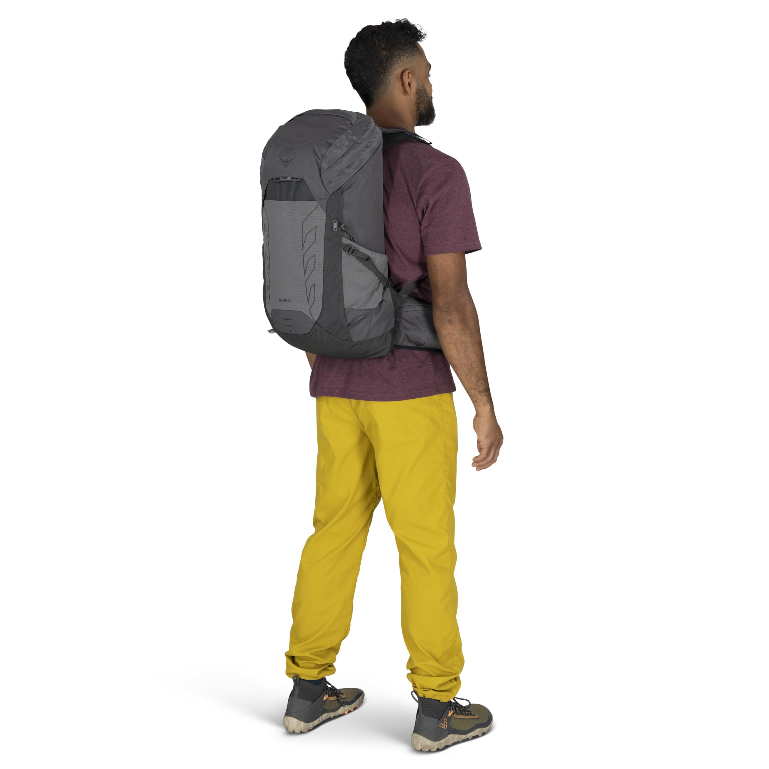 Osprey Talon 26L Men's Lightweight Hiking Backpack with Hipbelt - Water-Resistant Daypack for Outdoor Adventures, Travel & Trekking | Phantom Grey/Dark Charcoal